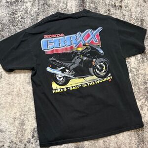 Hanes Honda CBR XX Motorcycle Graphic T-Shirt Mens XL Black Short Sleeve Tee